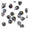 Glass Beads for Jewelry Making Faceted Teardrop Beads, Water Drop Loose Spacer Top Drilled Crystal Hanging Parasol Ornament Sun Catcher, DIY Necklace