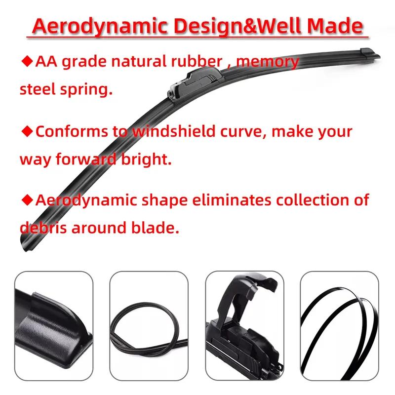 For Hyundai Ioniq 2016- 26"+18" Car Accessories Front Windscreen Wiper Blade Brushes Wipers U Type J Hooks 2018