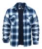 Верхняя одежда Толстая зимняя куртка для холодной погоды Стеганая одежда Мотоциклетная куртка Ветрозащитная хлопковая фланелевая рубашка с длинным рукавом Осенняя одежда Клетчатая куртка