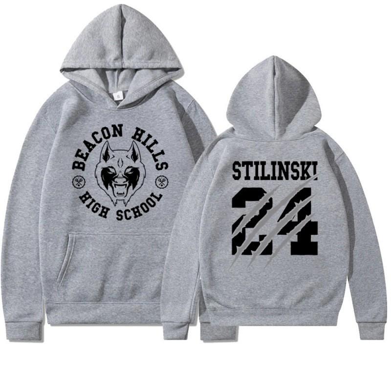Teen Wolf Stiles Stilinski Inspired Hoodie Mens Casual Fall Graphic Sweatshirt Unisex Streetwear