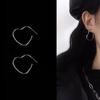 Heart-Shaped Hollow Korean Love Earrings - Cute, Fashionable, & Unique