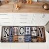 1 шт. Минималистичный кухонный мотив Кухонный коврик Нескользящий придверный коврик Поп-дизайн Коврик для ванной Коврик для ванной Ковер для дома Раковина Прачечная Декор