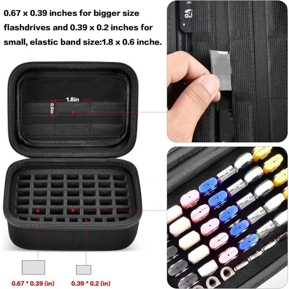 Large Capacity USB Holder Shockproof Storage Case for Samsung/SanDisk/Kingston Office