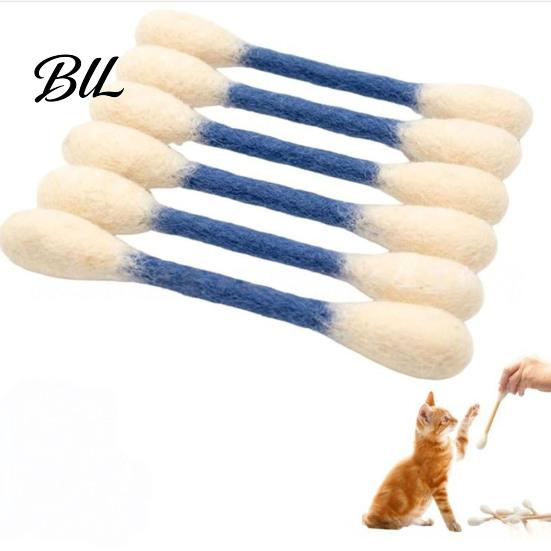 Indoor Cat Entertainment Toy 6Pcs Giant Swab Toys Soft Catnip Kick Boredom Relief Kitty Kicker Sticks for Kitten Teething Relieves Anxiety And