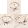 Mermaid Tail Beaded Bracelet With Crystal Accents For Girls Giftgiving