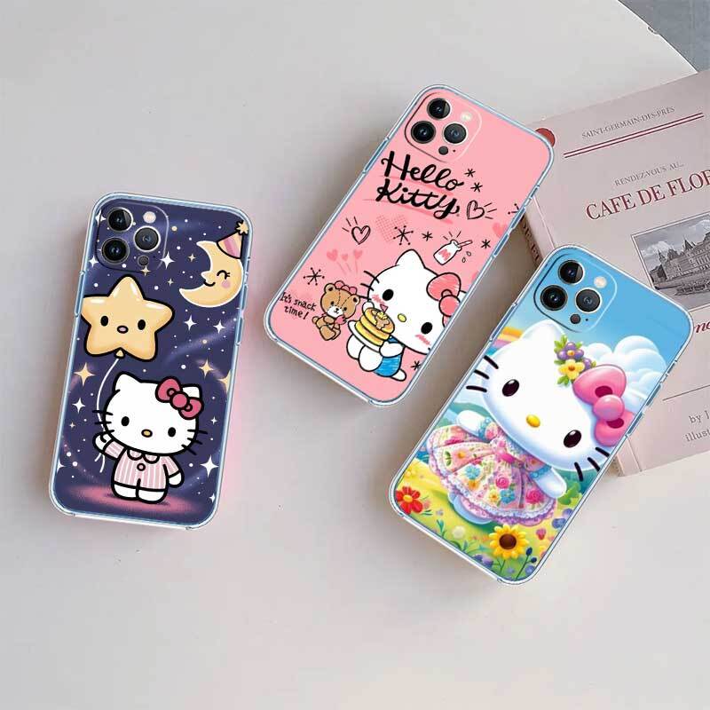 Мультяшный чехол Hello Kitty для Motorola Edge 20 30 S30 40 50 Fusion Lite Plus Pro Ultra Neo One Action Zoom Hyper Power Macro Vision