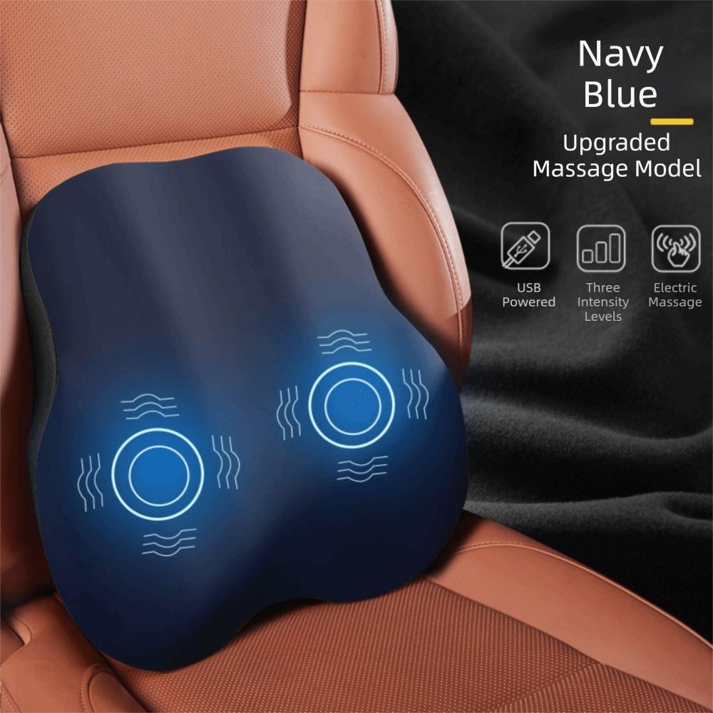 Electric Vibration Car Lumbar Support Pillow Ergonomic Electric Massage Seat Cushion Vehicle