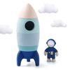Силиконовые игры Монтессори для новорожденных Игрушки Модель ракеты Образовательные игрушки Монтессори Детский самолет Игрушки с пилотом Подарок на день рождения ребенка