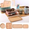 Wooden Dish Decor Tray Japanese Tableware Solid Wood Plate Fruit and Hotel Barbecue and Wooden Dining Plate Rubber Wooden Tray