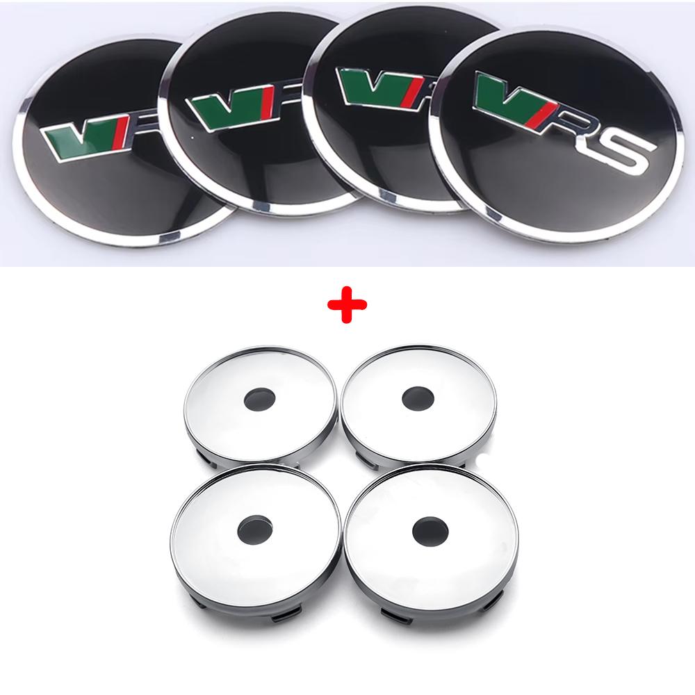 56/60mm Car Styling Wheel Center Hub Cap Sticker Car Decoration Decal For Skoda Octavia Fabia Superb Kodiaq VRS VII Scala Karoq