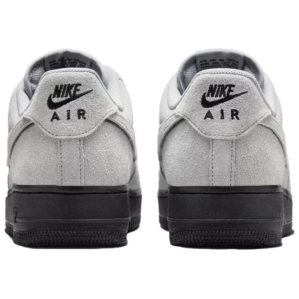 Nike Air Force 1 07 LV8 Smoke Grey Suede Men Sneakers Light-Smoke-Grey Black HQ1966-001
