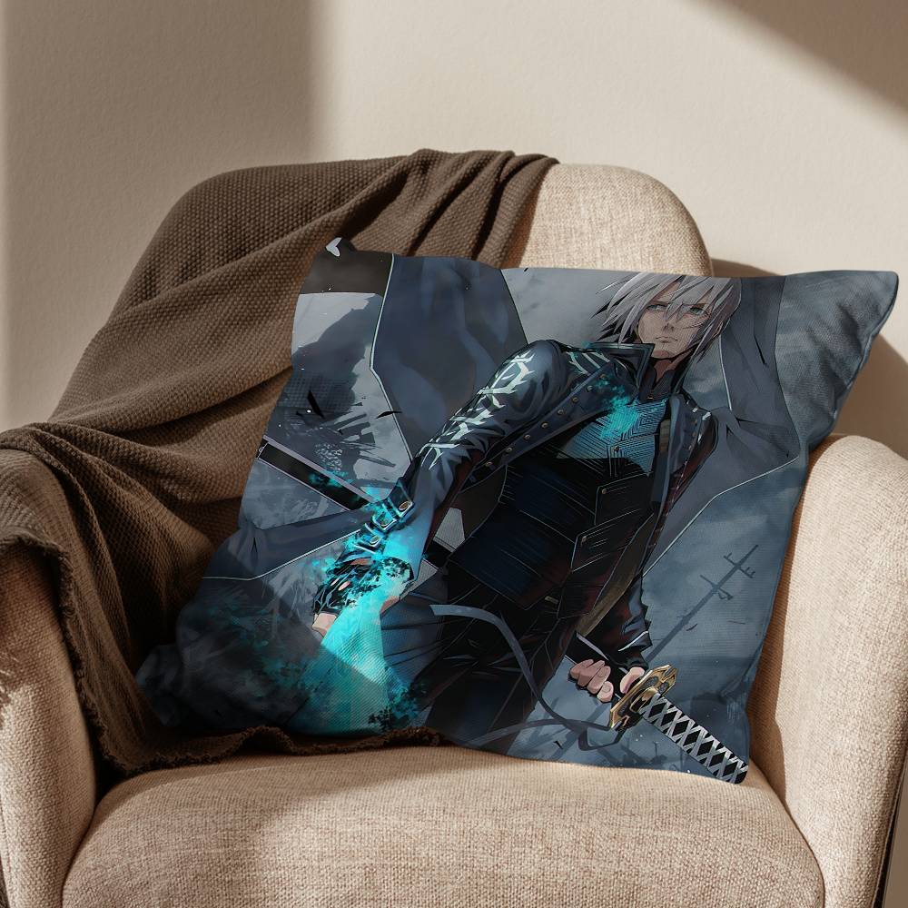 Крутая наволочка для подушки Devil May Cry (DMC) Подходит для дивана, машины, спальни, офиса Декоративная наволочка