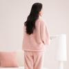 Pajamas Double-Sided Warm Plush 2025 Autumn Winter New Sports Style Long Sleeve Homewear Set