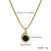 1pc Stylish 18K Gold Plated Brass Link Cable Chain Irregular Acrylic Imitation Pearl Pendant Charm Necklace For Women Gift 45cm