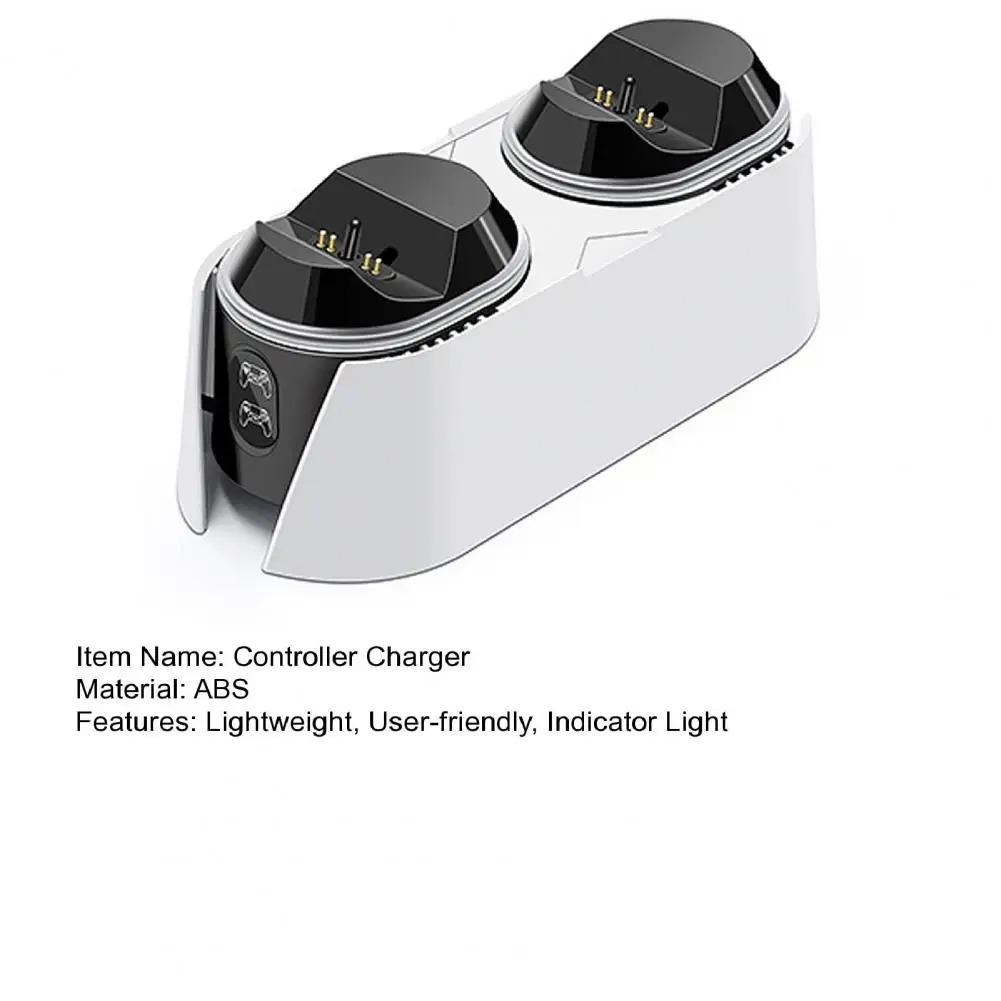 Игровой аксессуар Зарядная станция для контроллера PS5, включая световые индикаторы, удобная зарядная станция, аксессуар для игр