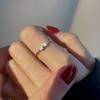 Кольцо-бантик из чистого серебра S999, женское, нишевое, дизайн, легкое, роскошное, Ins, кольцо на указательный палец
