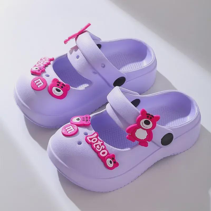 Нескользящие летние сандалии принцессы для девочек - пляжная обувь для детей