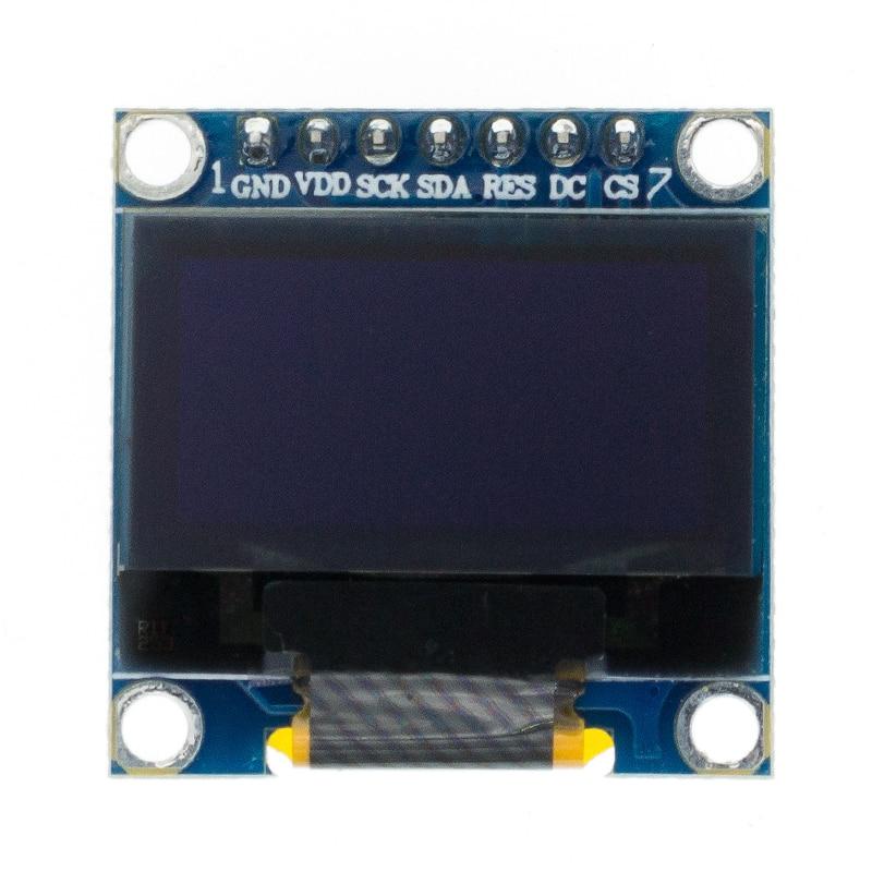 0.96 Inch IIC SPI Serial 7/4Pin White/Blue/Yellow Blue/Yellow OLED Display Module SSD1306 12864 LCD Screen Board for Arduino