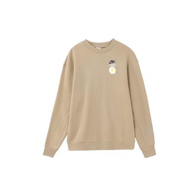 Nike Свитшот с круглым вырезом и логотипом, мужские топы цвета хаки HJ0836-247