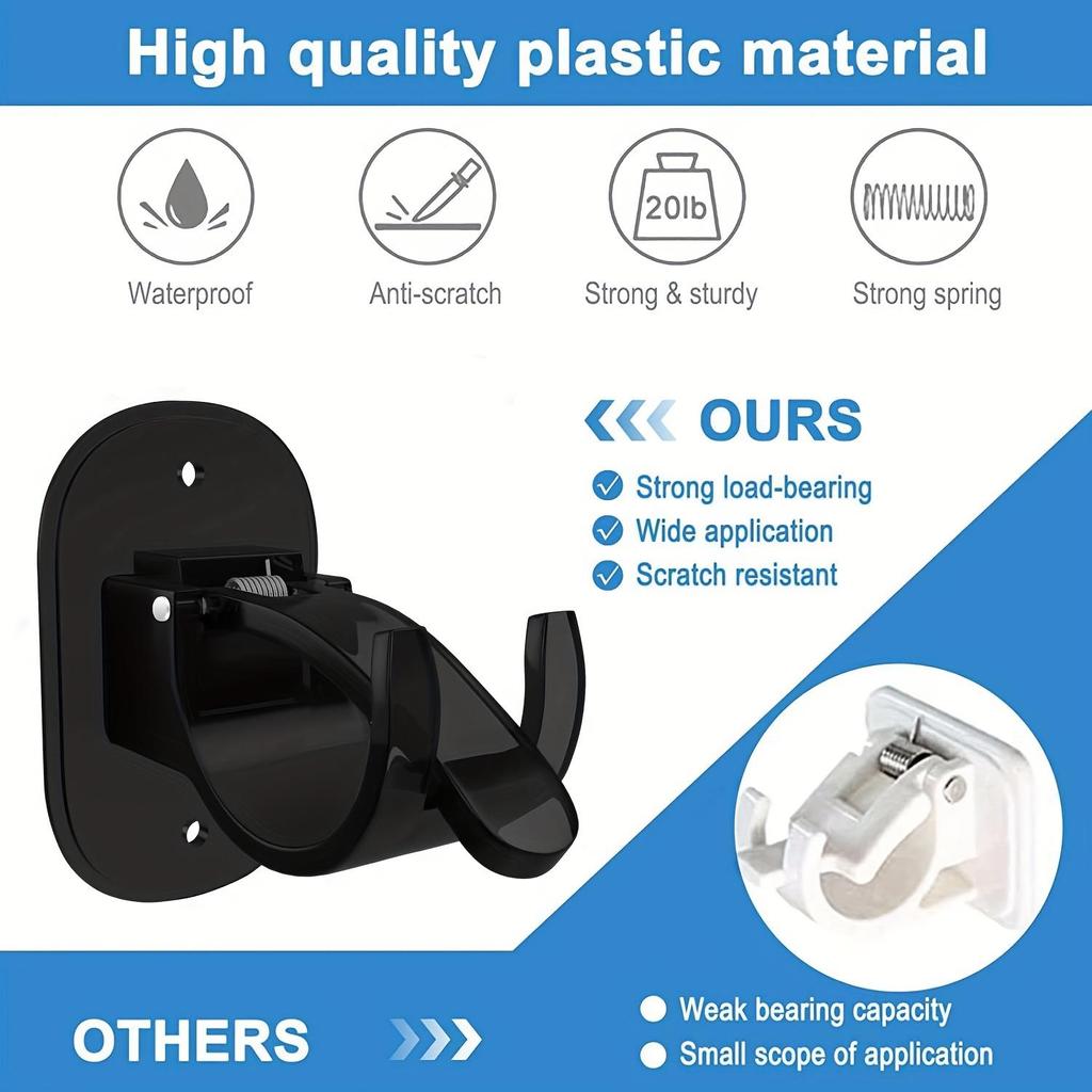 2 шт. кронштейны для карнизов без сверления, держатели для карнизов, самоклеящиеся крючки для карнизов, регулируемые вешалки для штор без гвоздей