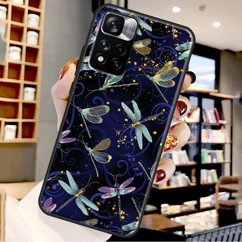 Чехол 'Стрекоза' для Xiaomi Redmi Note 12 11 10 9 8 Pro Note 12S 11S 10S 9S Чехол для Redmi 9 10 12 C