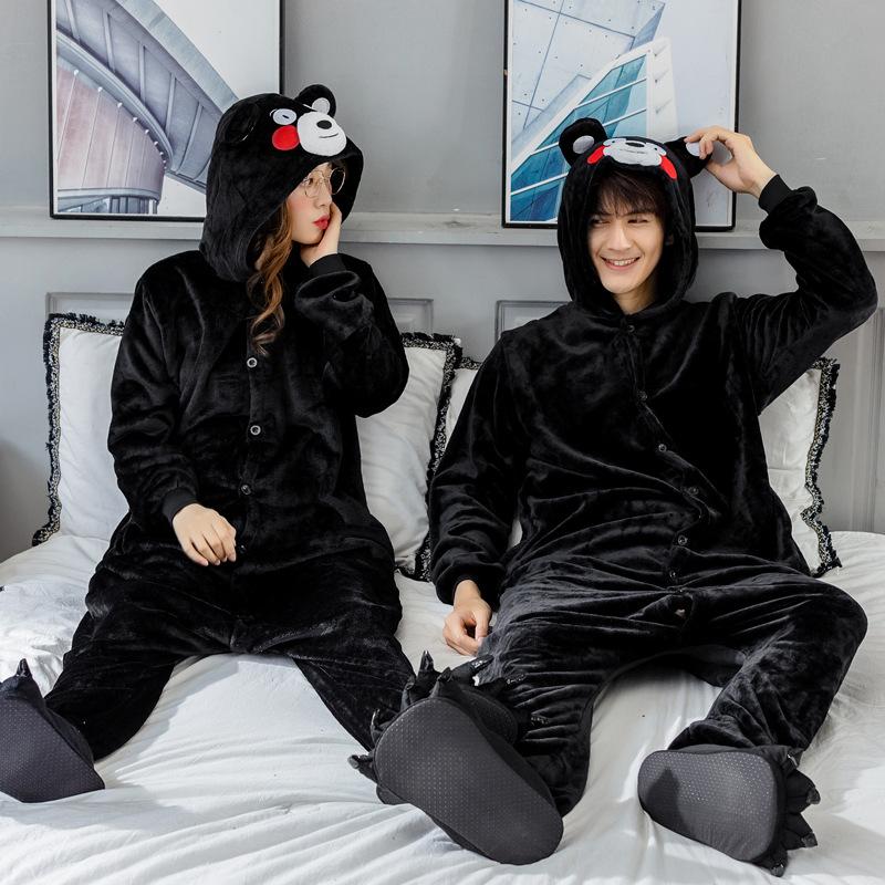 Kigurumi Wolf Cartoon Pajamas Jumpsuits Women Men Hooded Sleepwear Onesies Kids Children Animal Cosplay Costumes
