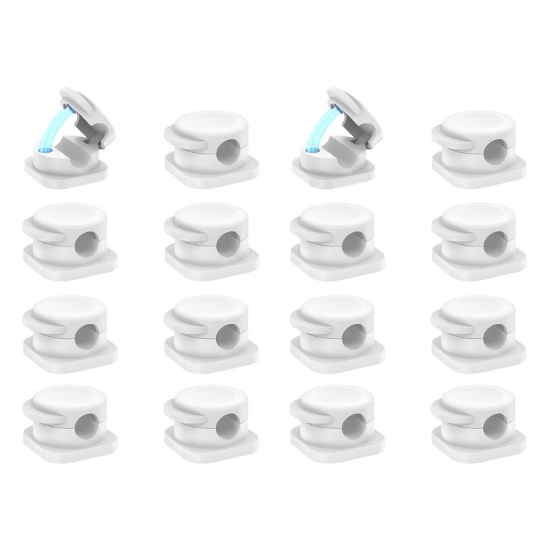 Spring Cord Holder Clip Adjustable Cable Organizers with Strong Adhesive for Desk and Car Use 