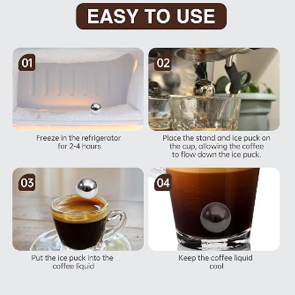 Rapid Cooling Espresso Ball Belt Holder Portable Design Coffee Cooling Tool  Household Kitchen