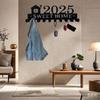 1 Pc Modern 2025 Sweet Home Black Metal Key Holder Features A Simple, Stylish Design.