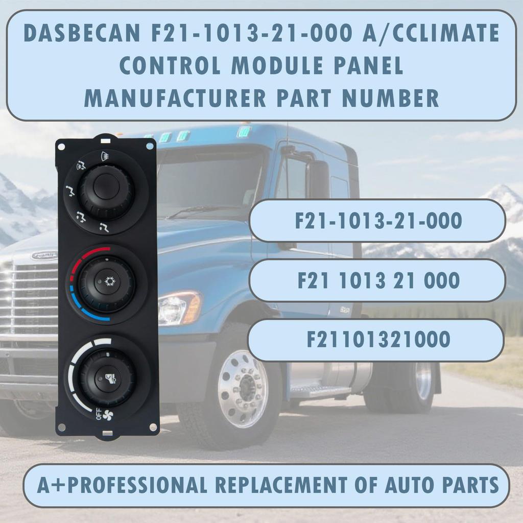 Kenworth Air Conditioner Panel Controller Switch (F21-1013-21-000)