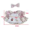 Niannyyhouse Stuffed Animal 20cm Doll Clothes Plaid Skirt Dress-up Cotton Doll Clothes (pink)