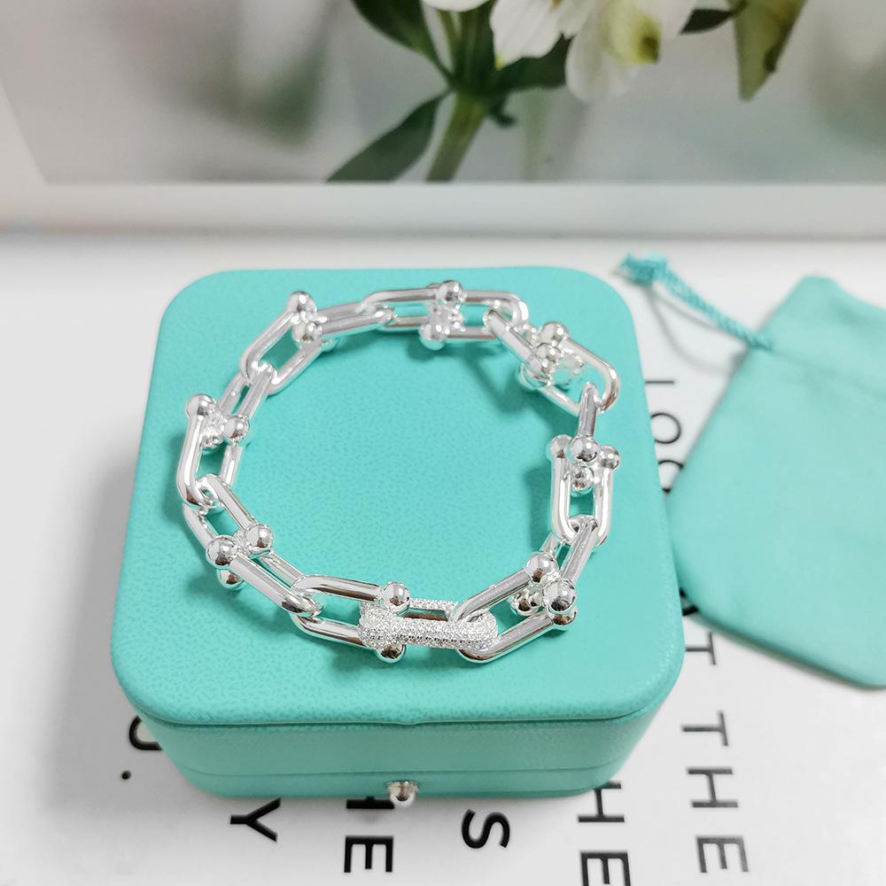 Повседневный элегантный браслет с цирконом 0,3 карата, посаженным внатяг, подходит для чувствительной кожи