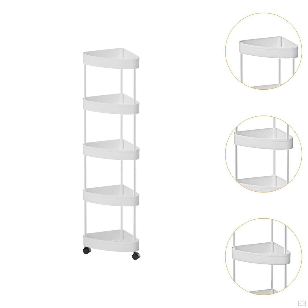 Угловая полка-держатель для хранения с колесиками, сливная корзина для ванной комнаты