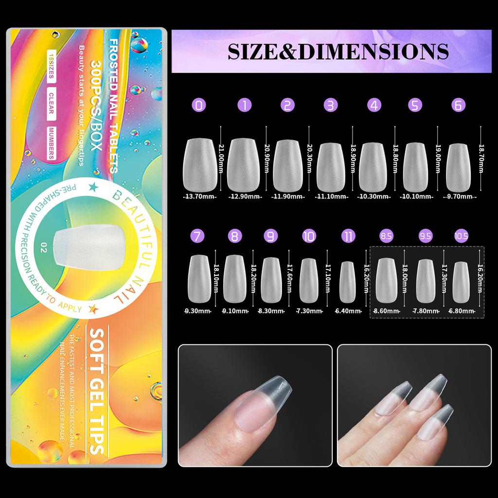 Nail Art Pads Wear Nail Ultra-Thin And Seamless Full Matte, No Grinding, Extended Fake Nail Patch 15 Size