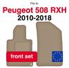 Car Floor Mats Front, Fits Peugeot 508 Rxh Rear Full Set (2010-2018)