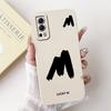 For Vivo Y52 5G Case V2053 Cute Lucky Letters Cover Soft TPU Phone Case For Vivo Y72 Y 52 VivoY52 VivoY72 5G V2041 Fundas Bumper