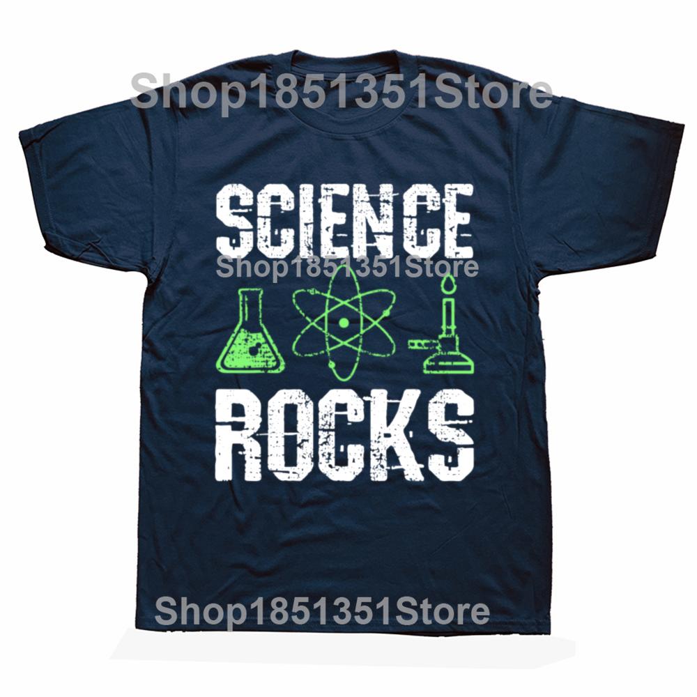 Funny Science Rocks Biologist Chemistry Physics Teacher Graphic Tshirts Unisex Casual Tshirt 100 Cotton Loose Oversized T Shirt