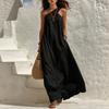 BFCCQB Women's Fashion Sleeveless Summer Spring Solid Color Print Casual Dresses