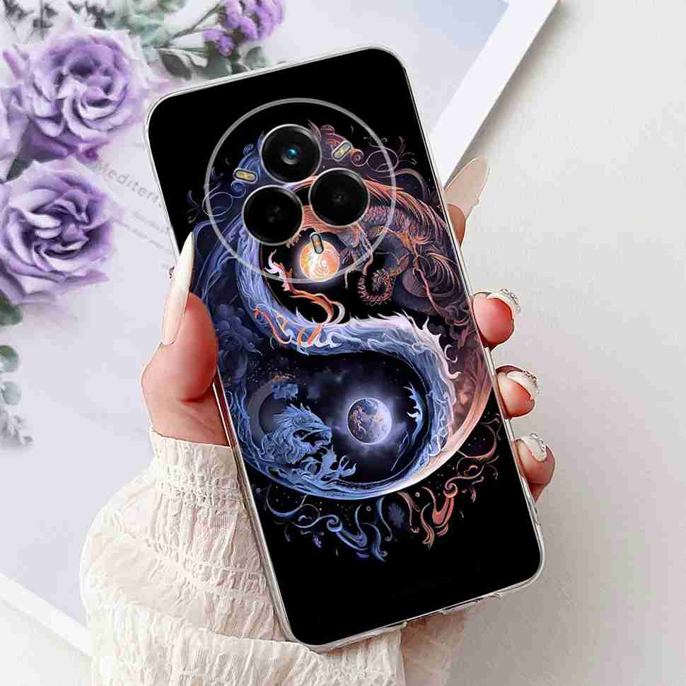 Чехол для Realme 14 Pro 5G RMX5056 Новый модный стиль Мягкий силиконовый чехол из ТПУ для Realme 14Pro+ 14Pro Plus 5G RMX5051 Защитный корпус-бампер