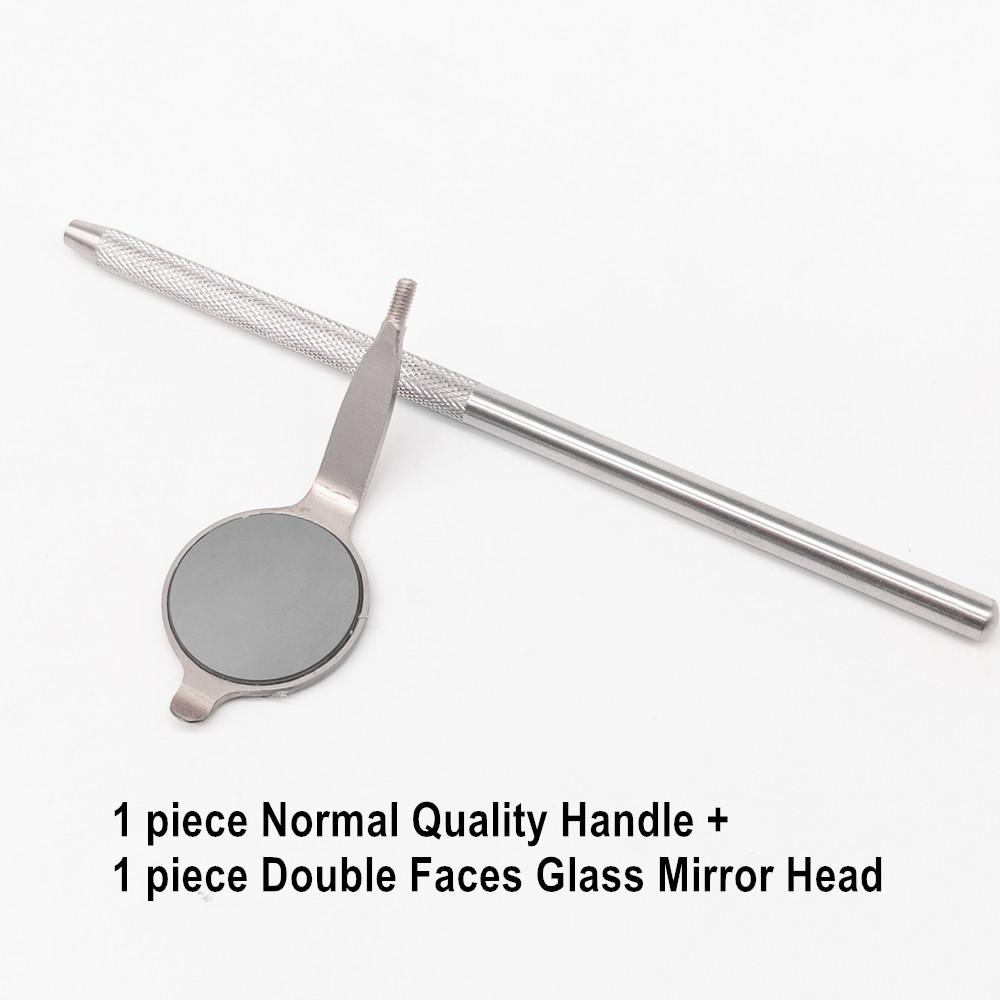 Стоматологическое зеркало для рта Одонтоскоп Уход за полостью рта Чистота зубов Осмотр Гигиена Стеклянное зеркало Зеркало с ручкой