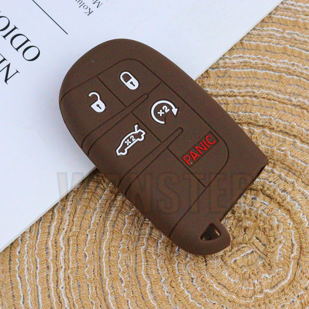 Силиконовый чехол для автомобильного ключа для Jeep Renegade Compass Grand Cherokee Для Chrysler Wrangler Для Dodge Challenger Journey Charger