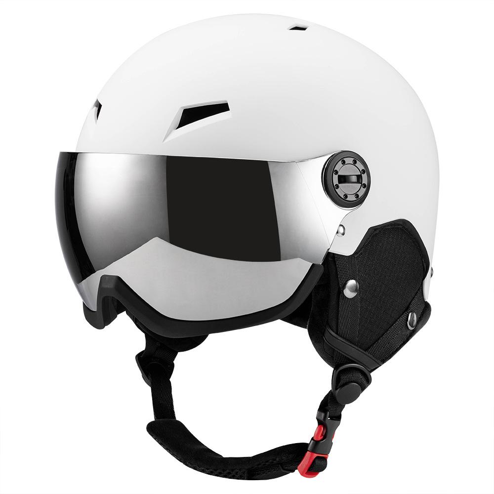 2026 cross-border snow goggles integrated ski helmet adult men's and women's outdoor extreme sports windproof and warm snow helmet