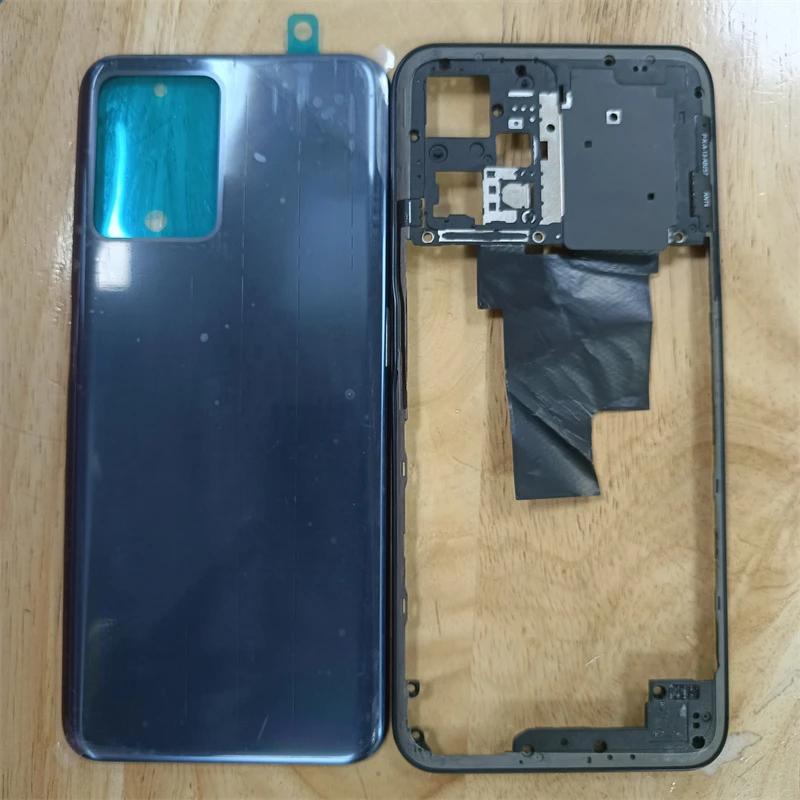 For Oppo Realme 9 Pro RMX3471 RMX3472 Phone Housing Middle Frame+Back Battery Cover Rear Housing Case