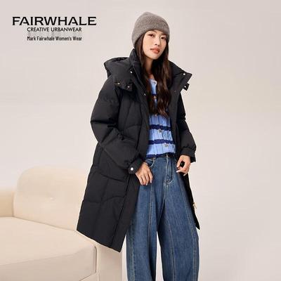 Женский длинный пуховик Mark Fairwhale со съемным капюшоном