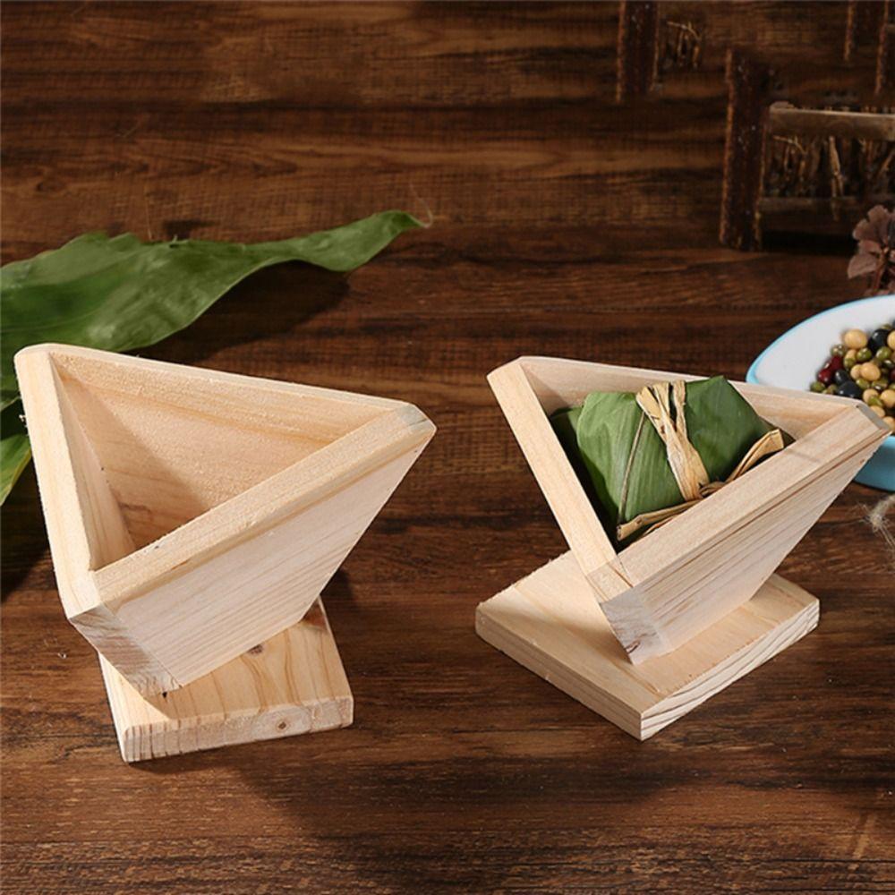 Square Shaped Homemade DIY Wooden Rice Ball Mold Baking Tool Zongzi Maker Rice-Pudding Mould