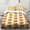 Nutella Pattern Cartoon Bedding Set Single Twin Full Queen King Size Bed Set Adult Kid Bedroom Bedding Gift