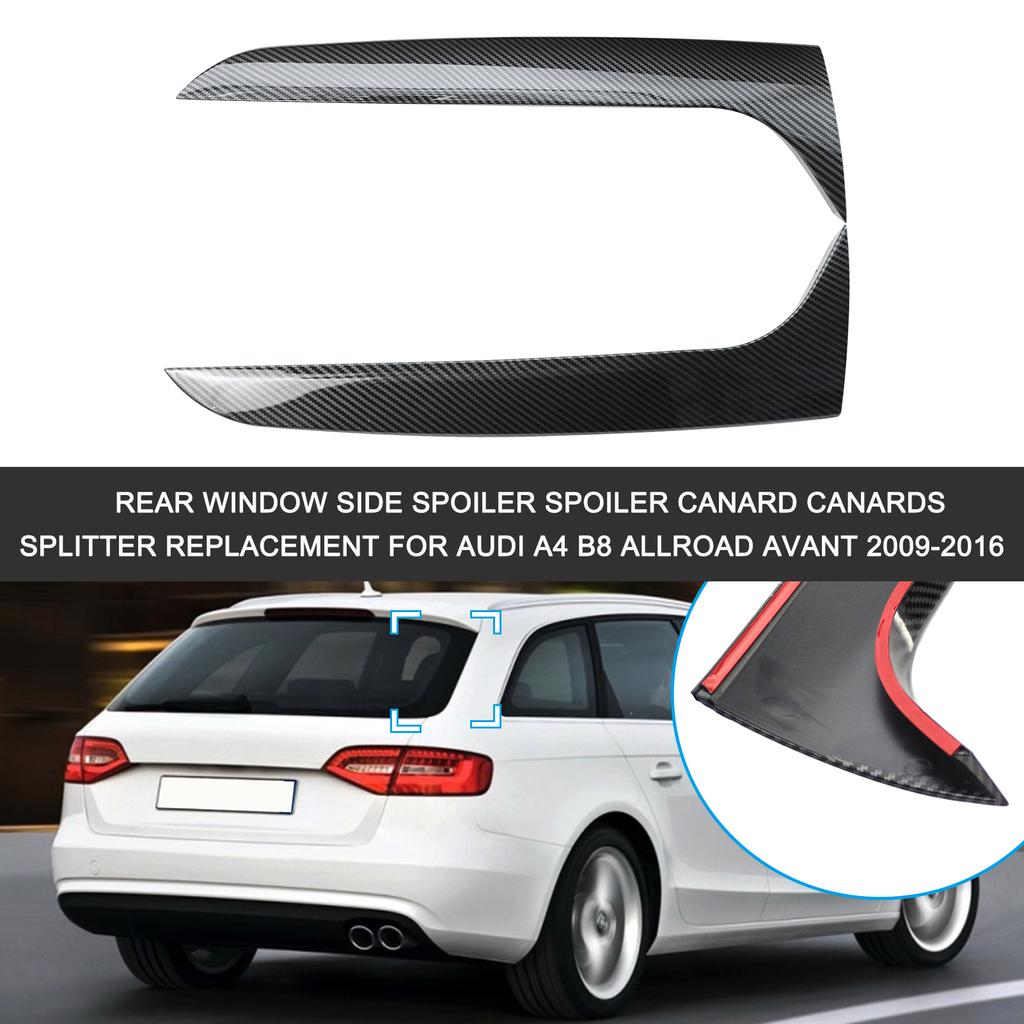 Боковой спойлер на заднее окно, спойлер Canard Canards, сменный сплиттер для A4 B8 Allroad Avant