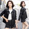 New Genuine Leather Jacket for Women with Lapel Sheepskin Korean Style Slim Fit Short Leather Jacket