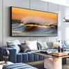 Beach Sunset Wall Art Posters Large Landscape Canvas Painting Print Nordic Forest Trees Wall Decoration Picture For Home Decor