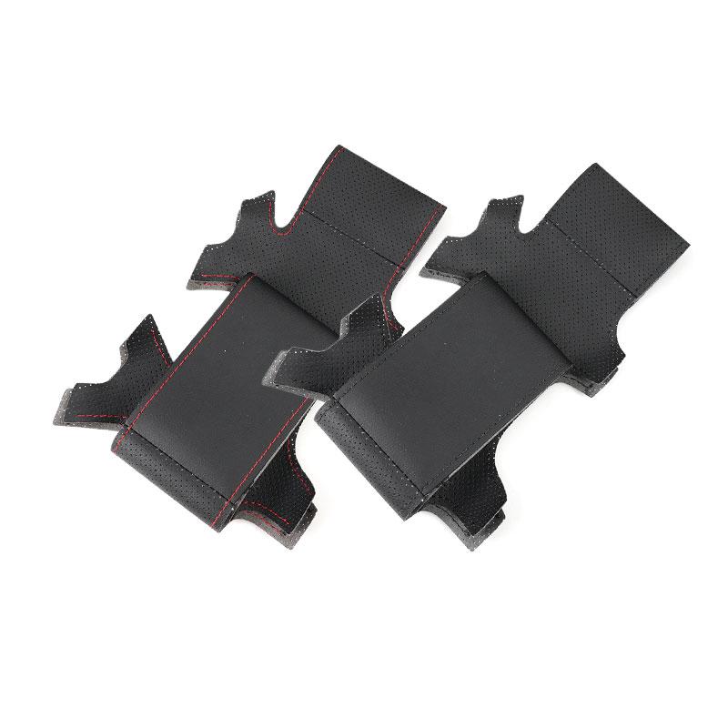 Автомобильные аксессуары, перфорированная кожаная накладка на руль для Skoda Octavia Fabia 2004-2009 Superb Roomster 2006 2007